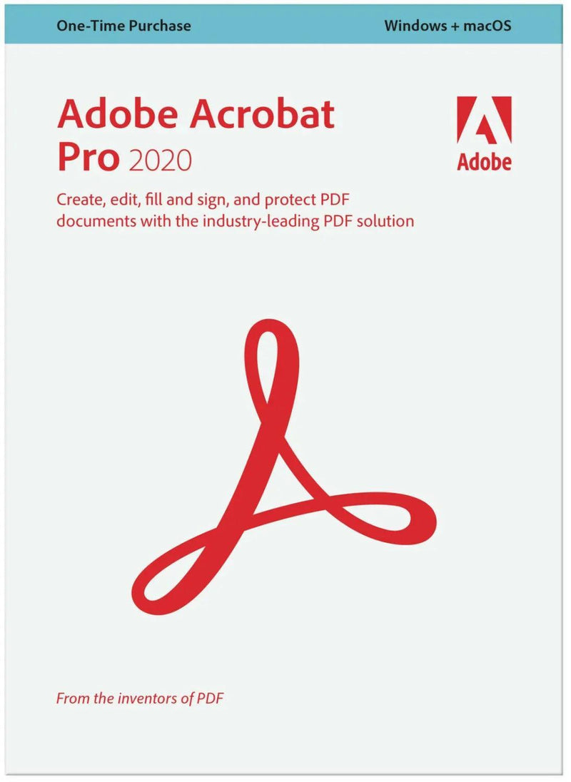 Adobe Acrobat Pro 2020 - Levenslang geldig - SRT Licenties