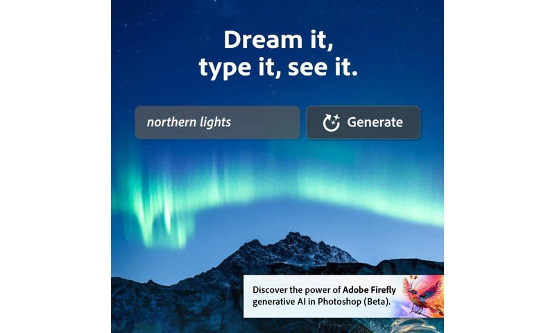 Adobe Photoshop Creative Cloud Generative AI fill firefly